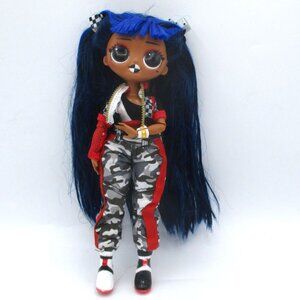 L.O.L. Surprise OMG Downtown BB Doll With Blue Hair & Camouflage Outfit